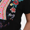 1423-23 tricou cu broderie colorata ie traditionala imprimeu traditional colorat floral rustic (6)